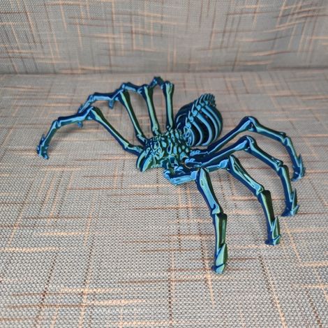 Modele D Araignee Articule - 8 Articulations Mobiles - Decoration Fenetre Intérieure Et Bureau - 18 X 15 X 12 Cm - En Plastique Abs - 1 Piece (1/5)