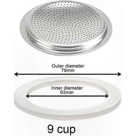 Ersatzdichtung für Moka-Kaffeemaschinen – Universelle Dichtung, verschiedene Größen erhältlich (1/5)