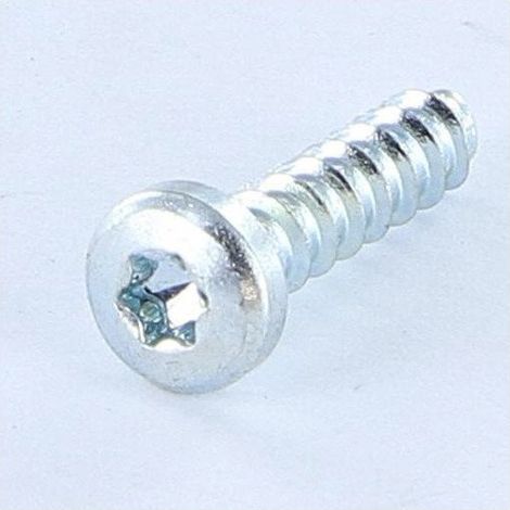 Vis pvc TRILOBE Tête cylindrique bombée TCB TORX T15 4X16 Filet 45 Acier zingué - 1 pièce (1/3)
