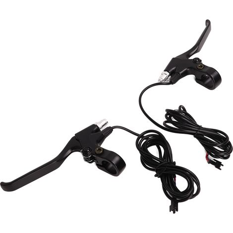 Poignées de Frein Vélo Électrique Noir en Alliage d'Aluminium pour Guidon 22mm - 1 Paire (1/5)