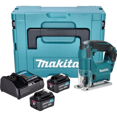 Makita JV 101 DSMJ Scie sauteuse sans fil 12 V max. 65 mm + 2x batterie 4,0 Ah + chargeur + Makpac