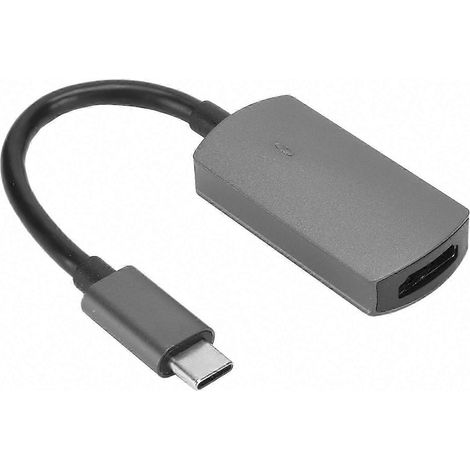USB-C-zu-HDMI-4K-30Hz-Adapter, Plug-and-Play-Dockingstation für Smartphone, Laptop und PC, Grau, Typ-C-kompatibel (1/5)