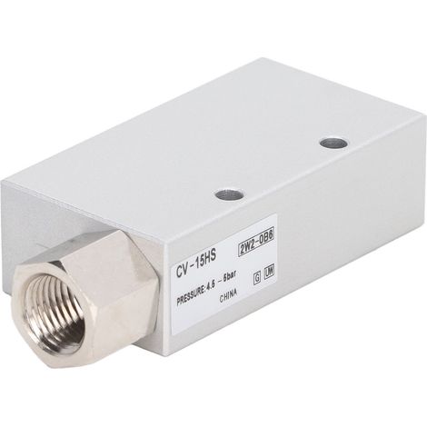 Ventouse pneumatique CV-15HS, générateur de vide haute aspiration, débit élevé, contrôle de ventouse, pression négative renforcée, usage industriel, compact et fiable. (1/5)