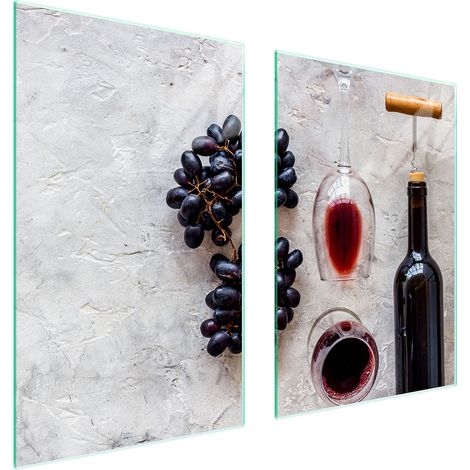 PLACA PROTECTORA DE VIDRIO PARA COCINA 65x52 VINO (1/5)