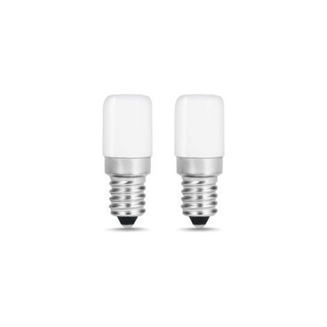 Confezione da 2 lampadine LED E14 per frigorifero / 1,5 W - Equivalenti a una lampadina da 15 W, bianco freddo - 6000 K - Crezuo