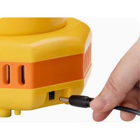 Schnellkühlbecher, tragbar, gelbes Entenmuster, rutschfester Griff, Mini-Getränkekühler für den Schreibtisch im Büro, inklusive Adapter und Sockel (1/5)