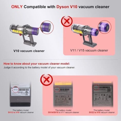 NALOOKAMIC Bouton d'alimentation de rechange en métal pour aspirateur Dyson V10 SV12