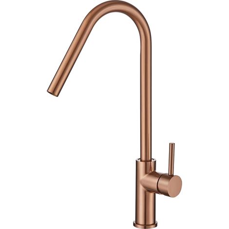 Grifo de cocina oro rosa monomando giratorio Misuri de Valaz (1/2)