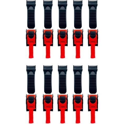 10 Pièces de Clips à Dégagement Rapide pour Casque de Moto, Mentonnière, Boucle de Traction, Accessoires de Moto (1/2)