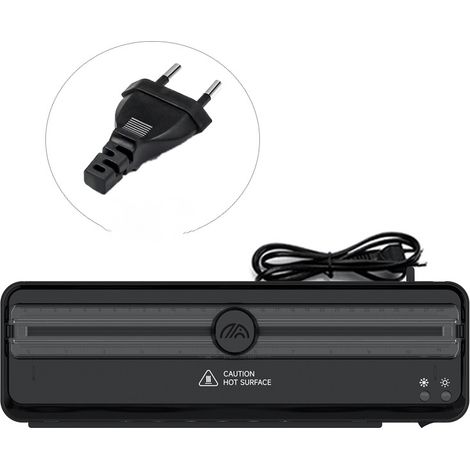Lntyq Plastifieuse A4, Plastifieuses à Chaud et à Froid, Temps de PréChauffage de 3 Minutes, für Bureau Maison Carte Menu École (Noire) (1/3)