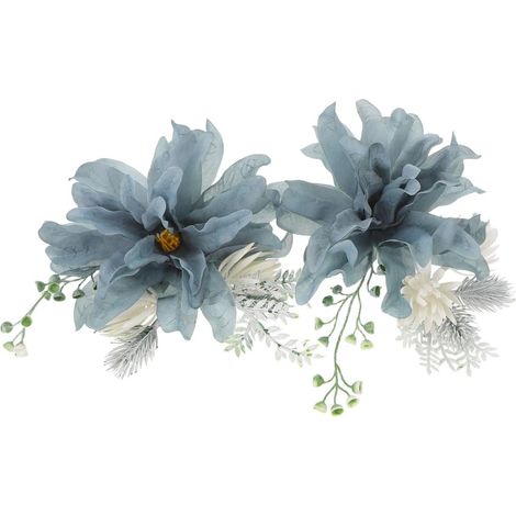 Embrasses de Rideaux à Fleurs 2 Pièces avec Pinces Métalliques Décoratives pour Rideaux Accessoires de Fenêtre pour Maison et Bureau Style Moderne et Vintage (1/5)