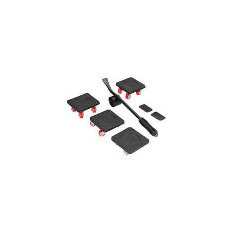 Kit de Déménageur et de Levage de Meubles, Patins à Roulettes pour Meubles avec Roue Rotative à 360 Degrés, Deplace Meuble Lourd sans Effort, Charge de 800kg Outil de Déplacement de Meubles (1/5)