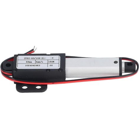 Actionneur linéaire électrique, course de 40 mm, 150 N, 4 mm/s, pour mouvement linéaire de canapé, robot, télévision, table, fenêtre