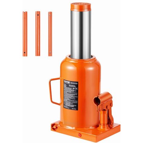 hydraulischer Wagenheber, 50 t Stempelwagenheber Flaschenwagenheber mit 28-44 cm Hubbereich und 3-teiligem langem Griff, für Auto Pickup Lkw Wohnmobil Autoreparatur Industrietechnik (1/5)