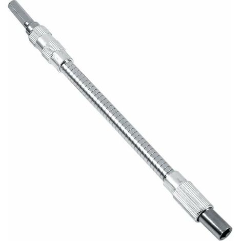Porte-embout de tournevis, Tiges flexibles de tournevis, extension tournevis porte embout magnetique Rallonge de 6,35 mm, Tige flexible,20CM (1/4)