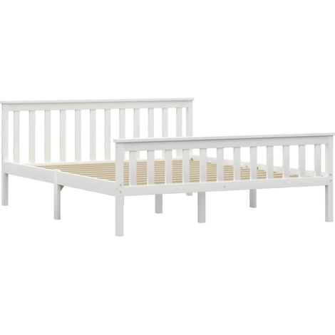 Maison Exclusive - Giroletto senza Materasso Bianco 160x200 cm in Legno di Pino