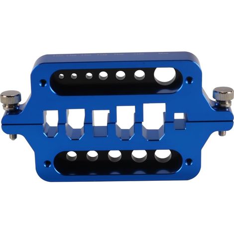 Station De Soudage Et D'isolation En Aluminium, Gabarit RC Pour Connecteurs XT60, XT90, T Et Deans, Bleu (1/5)