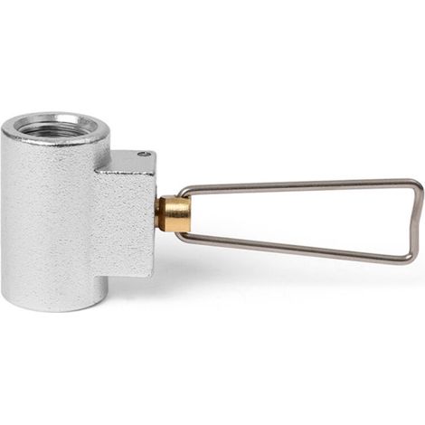 Lntyq Convertisseur de gaz, valve de remplissage de réservoir de gaz extérieur en alliage d'aluminium, joint de remplissage mutuel de réservoir de gaz givré pour le camping et la randonnée, valve de g