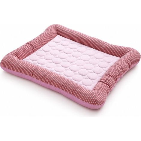 Alfombrilla refrescante autoenfriable 7658cm, Cómodo cojín refrescante cama transpirable laterales hielo Manta refrescante lavable gatos, Azul (1/5)