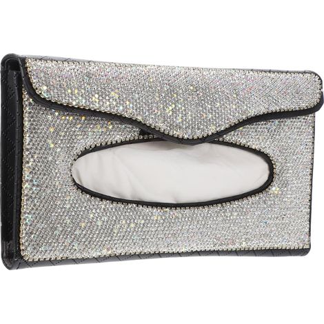 Serviettenhalter in Handtaschenform helles Kunstleder