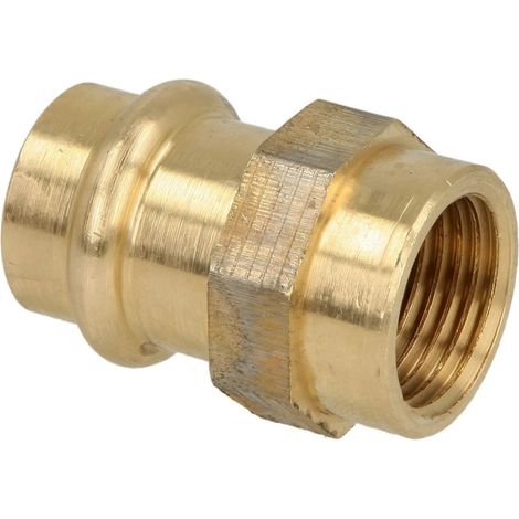 Raccord à sertir laiton rouge manchon de transition 18 mm x 1/2’’ FF contour V