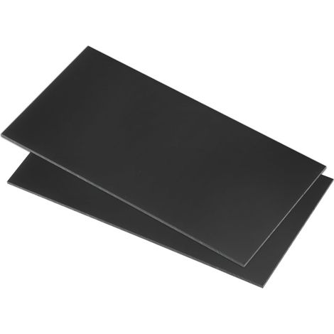 2pcs 152x305x3mm Feuilles Polyéthylène Poids Moléculaire Ultra Élevé Feuille Plastique Noire Home, Industrial (1/5)