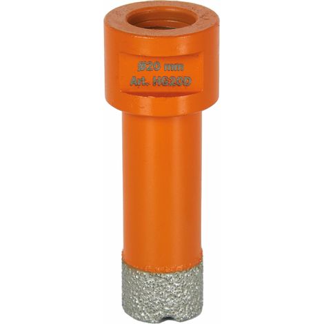 Fresa foretto diamantata 20 mm gres marmo granito smerigliatrice Battipav hg20d