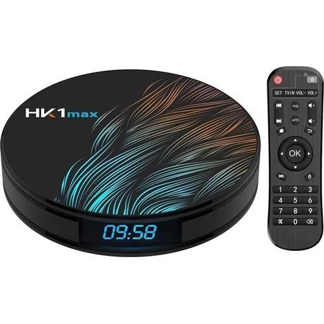 Android TV Box, HK1 Max RK3318 Quad-Core Android 9.0 TV Box 4GB RAM/32GB ROM Support 2.4Ghz/5.0 Ghz WiFi Bluetooth 4.0,4K HDMI (1/4)