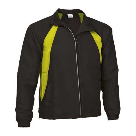 Chaqueta cortavientos Boston S Negro/Amarillo fluor