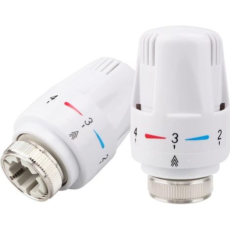 Bouton de thermostat OIMG (2 pièces) - Bouton de radiateur M30 pour filetage M30 x 1,5 - Bouton de radiateur à molette - Boutons de radiateur style rétro (1/5)