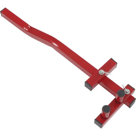 Redresseur de lames de terrasse multifonction, outil de pliage en acier allié, surface rouge, pour pose de platelage bois, cintrage précis multi-angle, outillage bricolage. (1/5)
