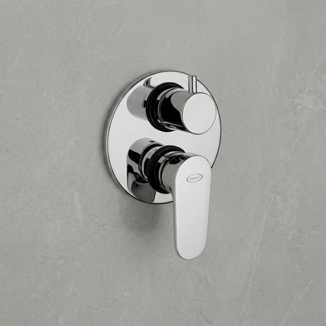 Miscelatore doccia con deviatore in ottone cromato – Serie Alba  Jacuzzi