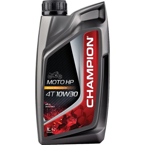 Aceite de motor Champion Moto HP 4T 10W30 1L MA2 semisintético (AKC)