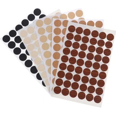 Selbstklebende Schraubkappen 13 mm – helle Buche, HERRAJES JIMENEZ MONLLOR.