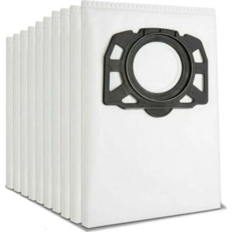 Set mit 10 Filtersäcken Staubsaugerbeutel für Kärcher 2.863-006.0 KFI 487 Staubsaugerbeutel für Kärcher WD4 WD5 WD6 WD5P WD6P MV4 MV5 MV6 Mehrzwecksauger