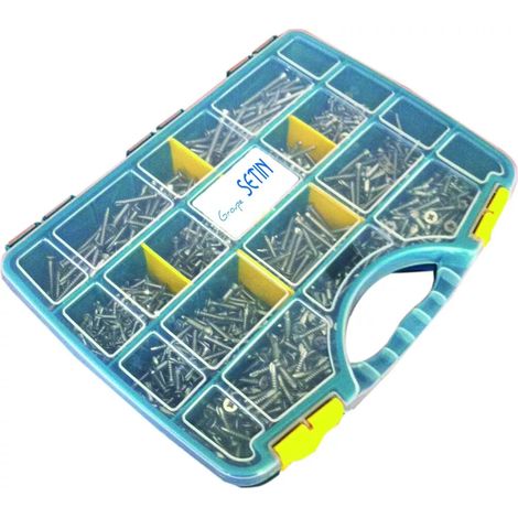 Coffret 1110 vis autoperceuse à tête fraisée en inox A2 - VISWOOD