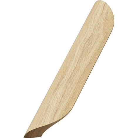 Griff Archive LA 192mm, Holzgriff robuster Möbelgriff Breite 240mm, Eiche lackiert (1/3)