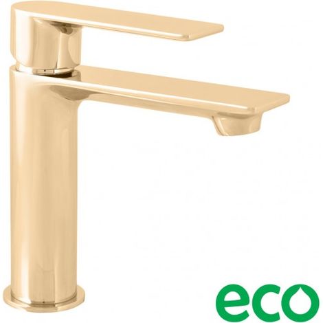 Mitigeur lavabo NIL en laiton doré sans siphon (1/2)