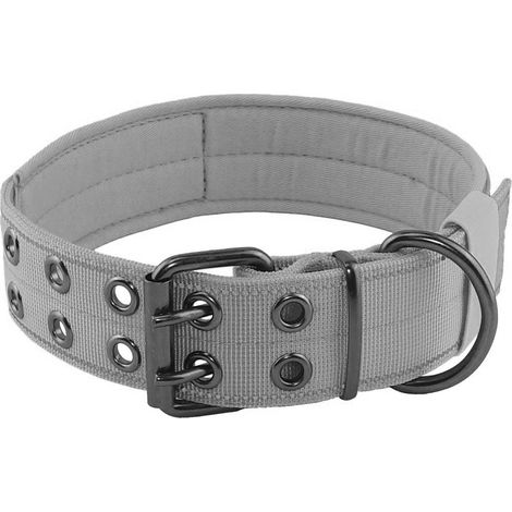 Collier Tactique Pour Chien - Nylon Réfléchissant Avec Boucle Métal Et Poignée De Contrôle - Réglable 5 Points - Pour Chien Moyen (1/5)