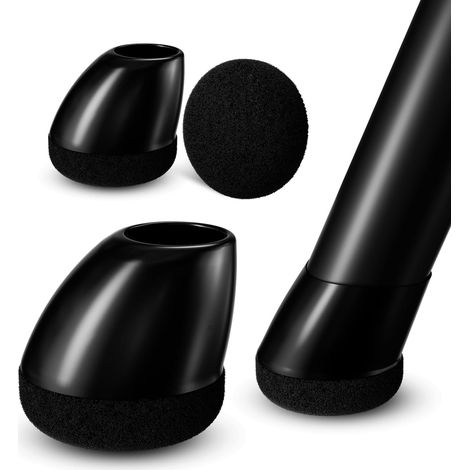 Tampon Chaise 16 Pièces, Ø14-20mm Protection Pieds de Chaise Rond - Patin Chaise Feutre Noir pour 15°-25° Pente, Anti-Bruit (1/5)