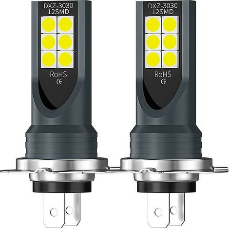 VURAHOME - Voiture Led Phare H7 3030 12smd Led Antibrouillard Voiture Ampoule Phare H4 thsinde (1/4)