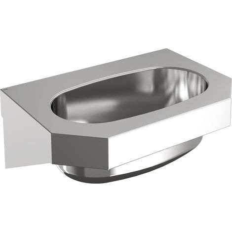 KWC Anima Waschtisch für Wandmontage 360x150x250, Chromnickelstahl