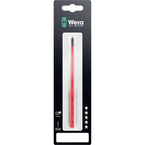 Wera Kraftform Kompakt VDE 62 iS PH 1 x 157 mm TIE SB Elektriker Kreuz Wechselklinge  PH 1
