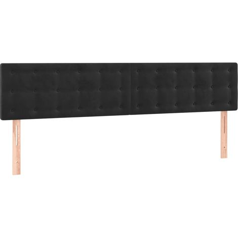 Maison Exclusive - Têtes de lit Noir 160 x 5 x 78/88 cm Velours