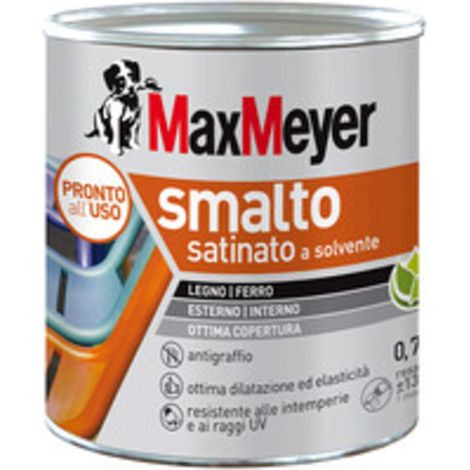 MAX SMALTO SAT BIANCO R9010 0,750 L - 4 pezzi