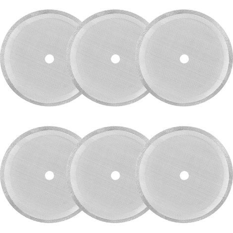Filtros de malla de repuesto para cafetera, 6 unidades, 10,2 cm (1/5)
