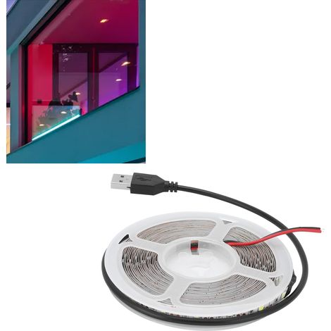 Bande LED RGBW basse tension 5V flexible pour la décoration intérieure, éclairage de boîtier d'ordinateur, lumière rouge (1/5)