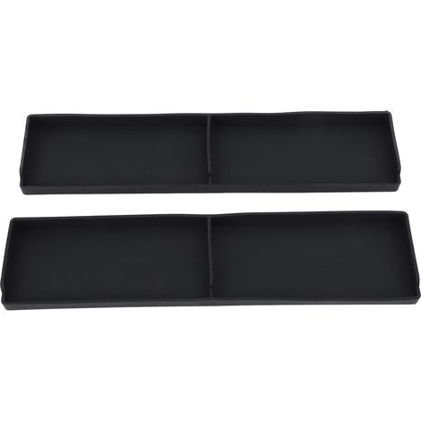 Grille de four en silicone, support à épices pour four/plaque de cuisson, grille de barbecue magnétique segmentée pour cuisinière, noire. (1/5)