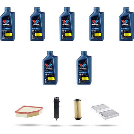 Kit tagliando 4 FILTRI e 7L OLIO compatibile con Bmw serie 7 (G11,G12) 750d 294kw dal 2016