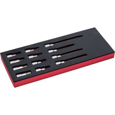 BAHCO - Jeu de douilles tournevis 1/2", module mousse 1/3 Fit&Go - 12 pcs